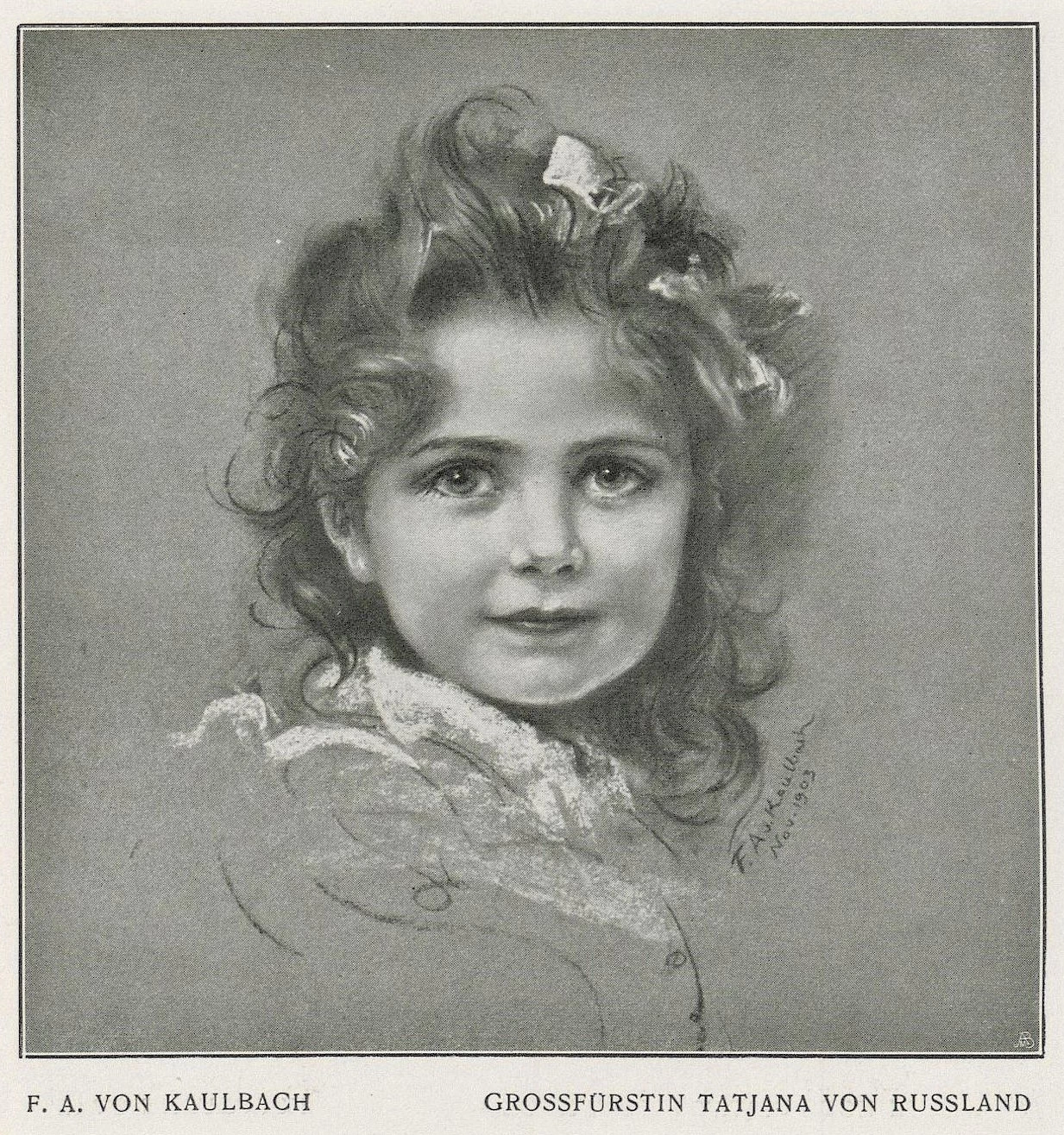 Ritratto della granduchessa Tatjana di Russia, 1903